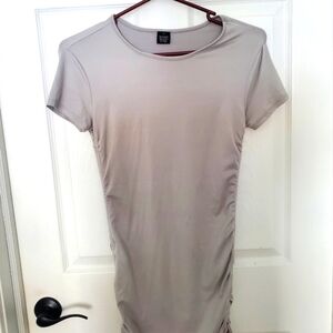 Gray Short Sleeve Dress